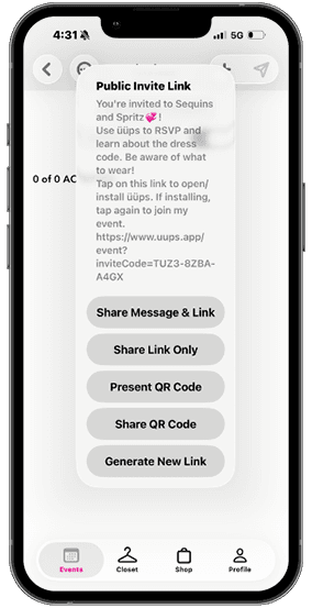 share event step 3